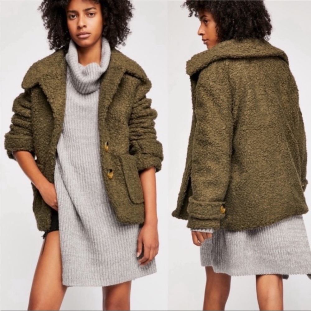 🎉HP🎉Free People So Soft Cozy Peacoat NWT - Picture 7 of 7